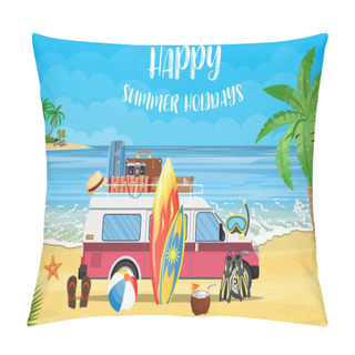 Personality  Surfing Weekend Concept Pillow Covers