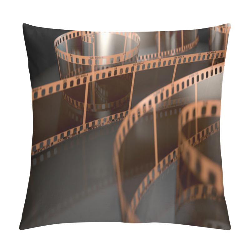 Personality  Film Strip Curled pillow covers