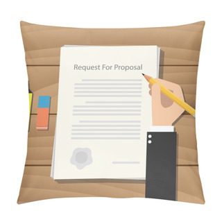 Personality  Rfp Request For Proposal Paper Document Pillow Covers