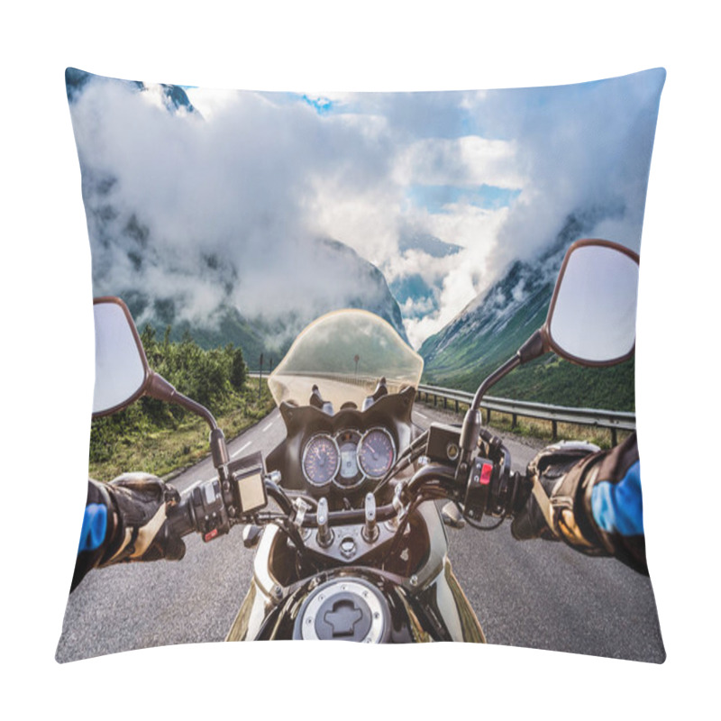 Personality  Biker First-person view pillow covers