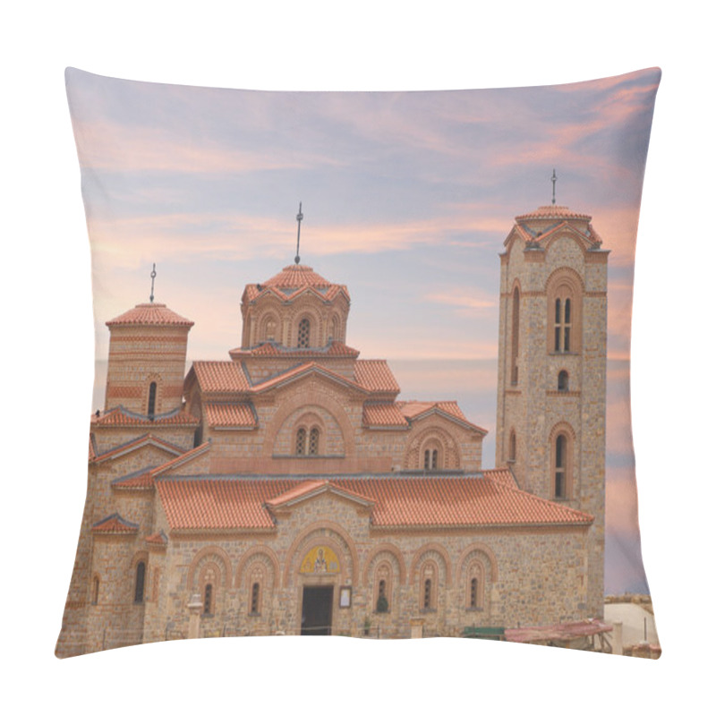 Personality  Church Saint Panteleimot At Lake Ohrid Pillow Covers