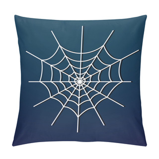 Personality  Vector Spider Web On Dark Background. Pillow Covers