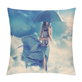 Personality  Pretty Lady Walking Into The Paradise Pillow Covers