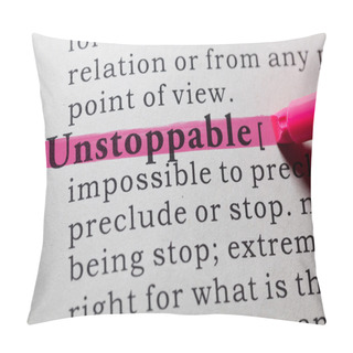 Personality  Definition Of Unstoppable Pillow Covers