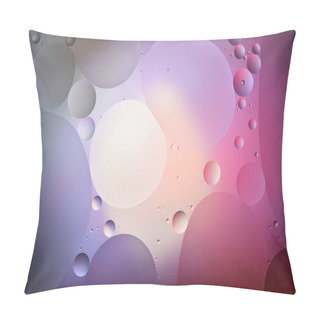 Personality  Creative Purple And Pink Color Texture From Mixed Water And Oil Bubbles Pillow Covers