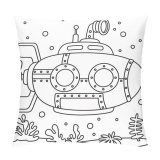 Personality  Line Art Drawing For Kids Coloring Page Pillow Covers