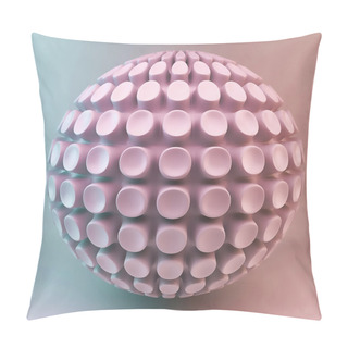 Personality  Pink 3d Sphere Abstraction Pillow Covers