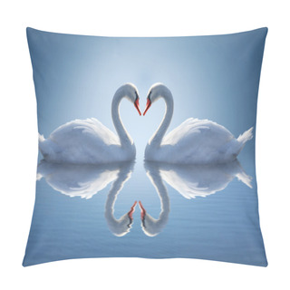 Personality  Romantic Two Swans,  Symbol Of Love. Pillow Covers