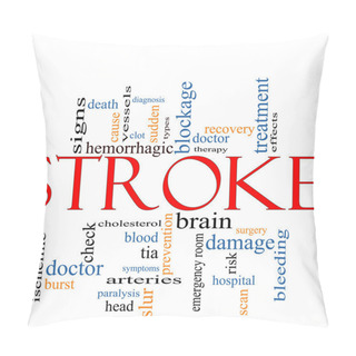 Personality  Stroke Word Cloud Concept Pillow Covers