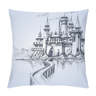 Personality  A Beautiful Palace And A Bridge Over The River Pillow Covers