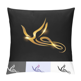 Personality  Golden Eagle Bird Logo Sign Pillow Covers