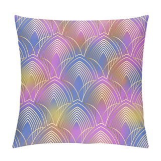 Personality  Vector Lines. Art Deco Pattern. Minimalistic Geometric Design Pillow Covers