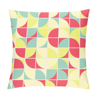 Personality  Abstract Geometric Pattern Generative Computational Art Illustration Pillow Covers