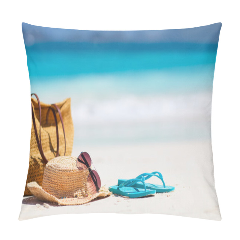 Personality  Beach vacation on a tropical beach pillow covers