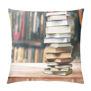 Personality  A Stack Of Books On The Shelf Pillow Covers