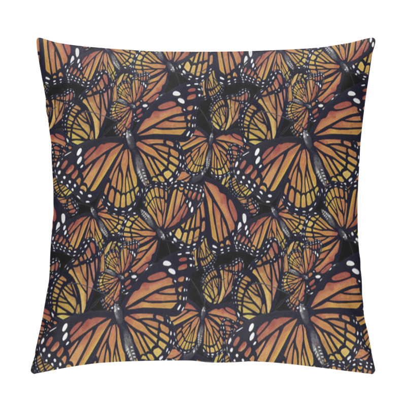 Personality  Watercolor monarch butterflies pattern pillow covers