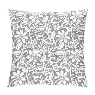 Personality White Seamless Lace Pillow Covers