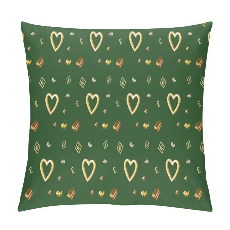 Personality  Colored Background With Different Accessories Pillow Covers