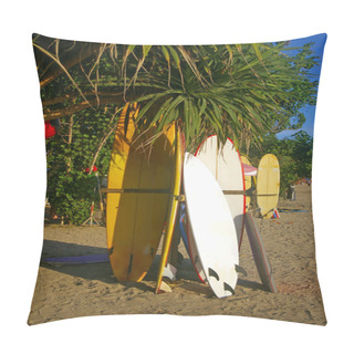 Personality  Surfboards In Bali Pillow Covers