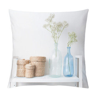Personality  Interior Decoration: Branches In Bottles And Baskets Pillow Covers