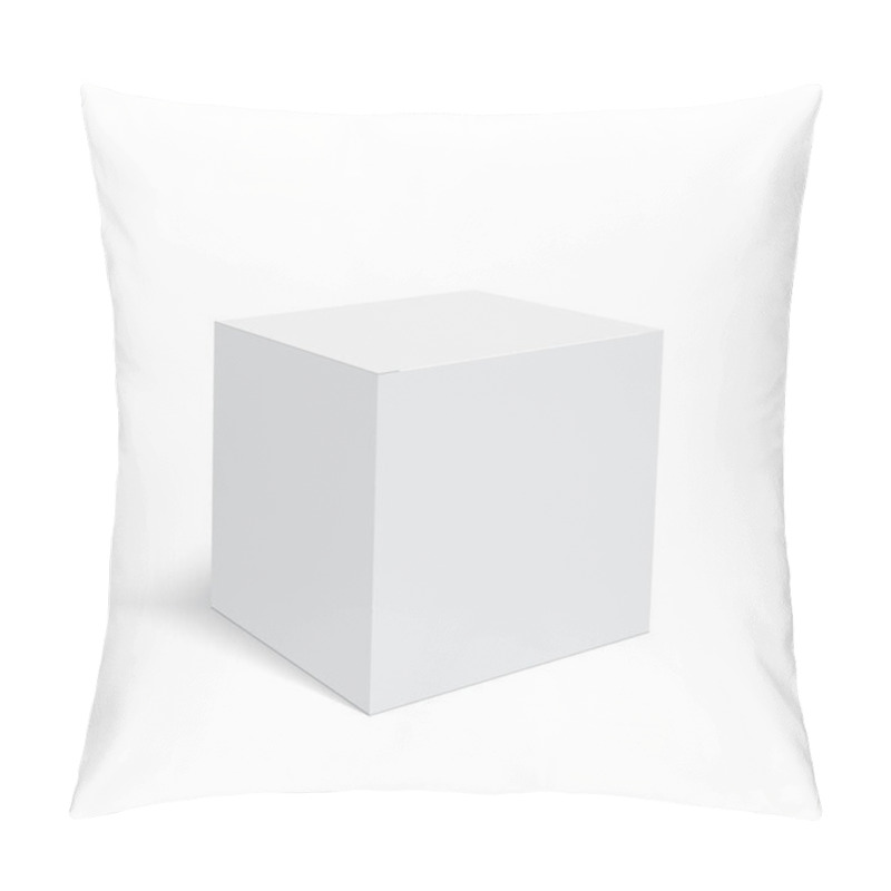 Personality  Blank Paper Or Cardboard Box Template. Vector Illustration. Pillow Covers