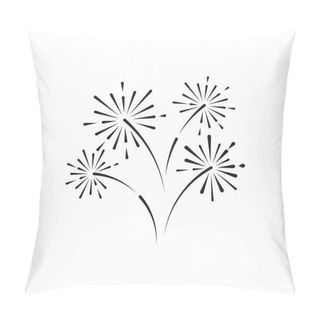 Personality  Firework Vector Icon Illustration Pillow Covers