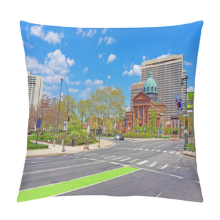 Personality  Cathedral Basilica Of Saints Peter And Paul In Philadelphia Penn Pillow Covers