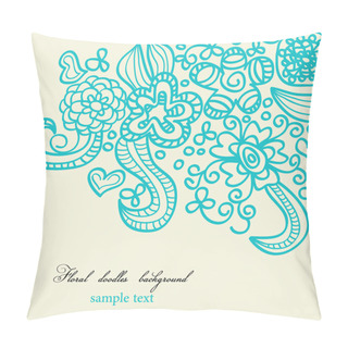 Personality  Floral Doodles Pillow Covers
