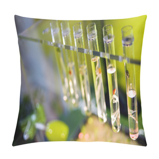 Personality  Test Tubes With Small Sprouts Plants Pillow Covers