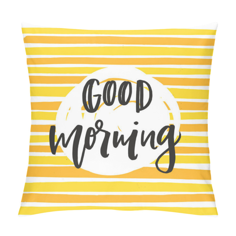 Personality  calligraphy good morning pillow covers