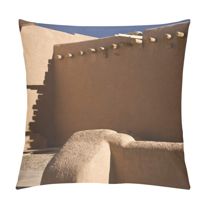 Personality  New Mexico Adobe Building Pillow Covers