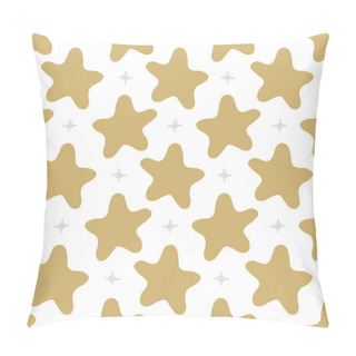 Personality  Vector Seamless Pattern Stars In Doodle Style. Hand Drawing. Pillow Covers
