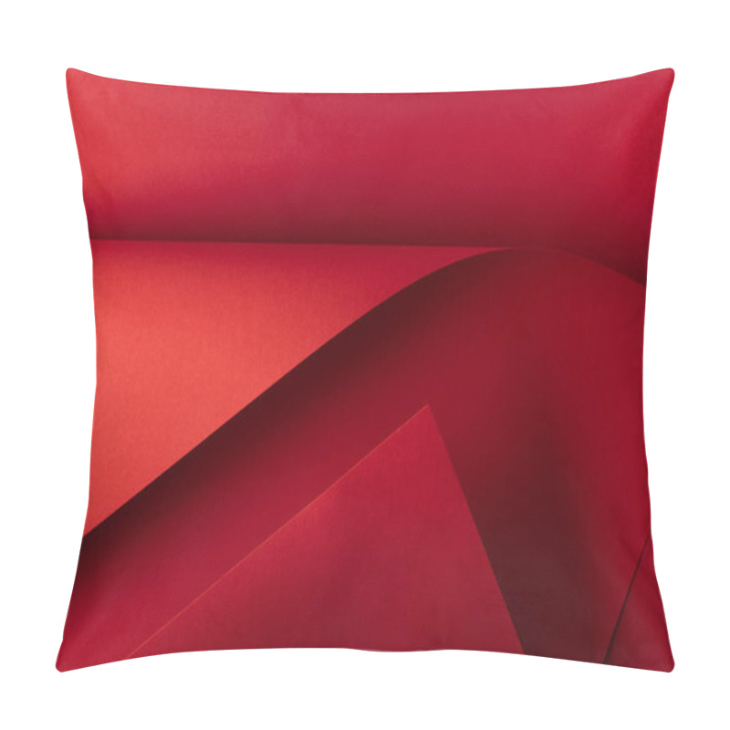 Personality  Close-up View Of Bright Red Decorative Paper Background    Pillow Covers