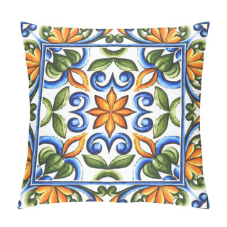 Personality  Watercolor Ornament For Ceramic Tile, Wallpaper, Textile, Majolica Pillow Covers