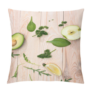 Personality  Sliced Avocado And Greens  Pillow Covers