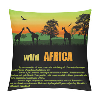 Personality  Wild Africa Poster Pillow Covers