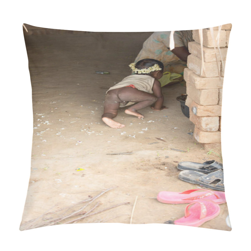 Personality  Scenes of rural life in India pillow covers