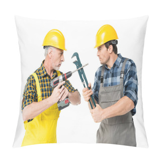 Personality  Construction Workers With Tools Pillow Covers