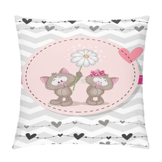 Personality  Two Cats Pillow Covers