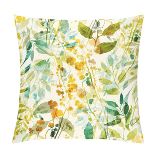 Personality  Imprints Herbs, Flowers And Leaves Pillow Covers