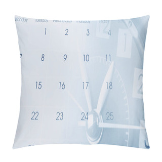 Personality  Clock And Calendar Pillow Covers