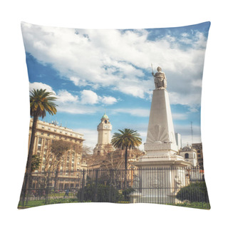 Personality  Piramide De Mayo. Buenos Aires, Argentina. Pillow Covers
