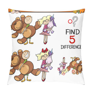 Personality  Task Of Finding Differences Pillow Covers