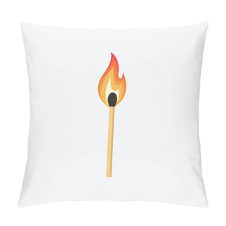 Personality  Burning Match Stick Illustration Pillow Covers