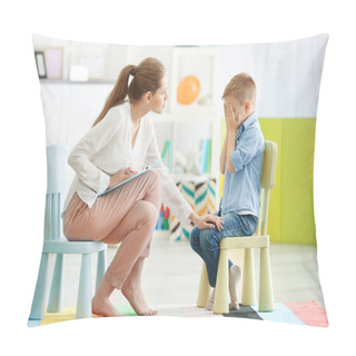 Personality  Young Female Psychologist   Pillow Covers