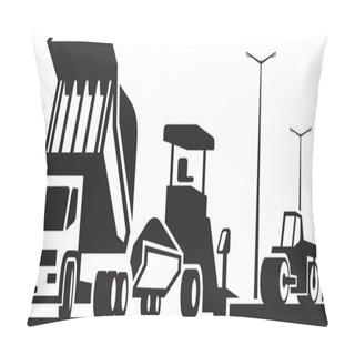 Personality  Construction Of Roads Streets And Highways Pillow Covers