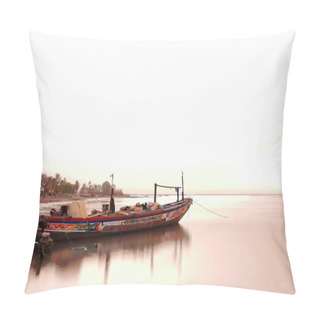 Personality  Wooden Ship Anchored For The Night. Ziguinchor-Senegal. 2340 Pillow Covers