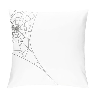Personality  Vector Spiderweb On A White Background Pillow Covers