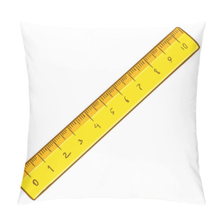 Personality  Yellow Cartoon Ruler Pillow Covers