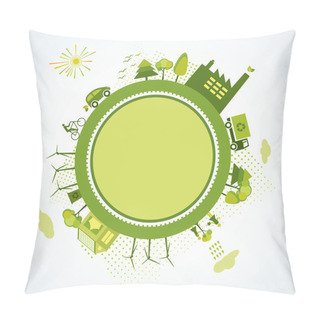Personality  Green World Concept Pillow Covers